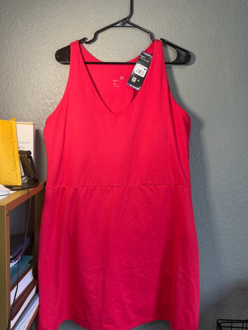 GAP Pink V-Neck Midi Dress